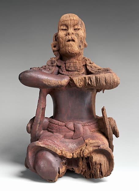 Mirror-bearer, by Maya artist(s)