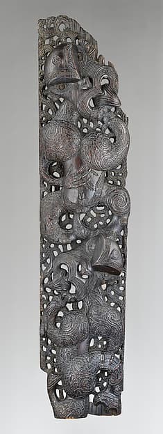 Epa (carved panel for a storehouse), by Māori artist