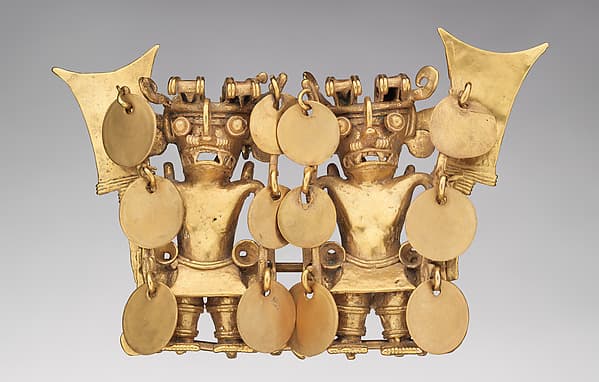 Double Bat-Head Figure Pendant