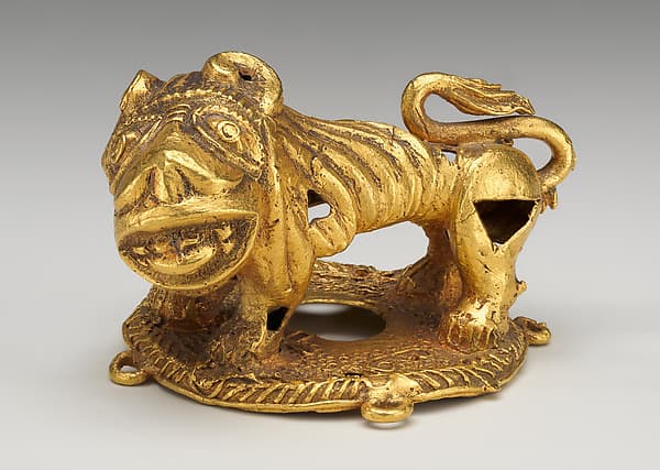 Lion Ornament, by Asante-Akan artist