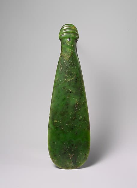 Mere pounamu (hand club), by Māori artist