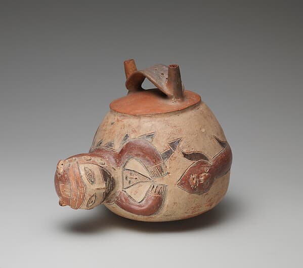 Double-spout bottle, by Paracas artist(s)