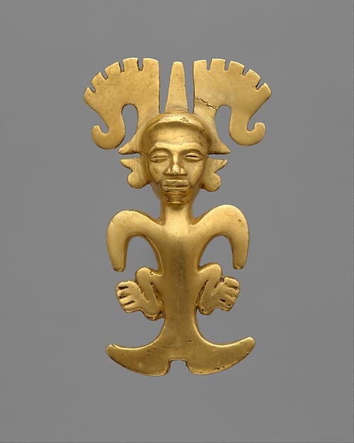 Figure pendant, by International or Initial Style artist(s)