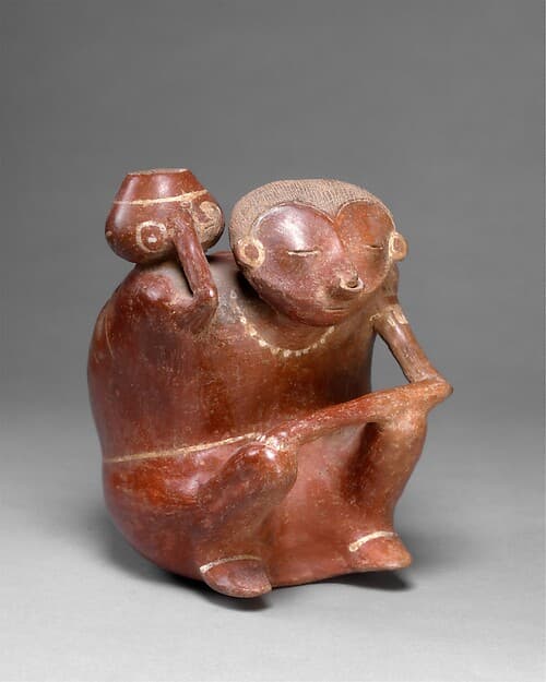 Seated Figure with vessel, by Lagunillas artist(s)