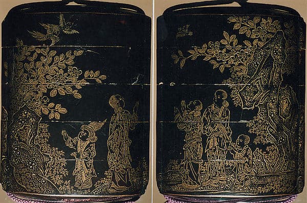 Case (Inrō) with Design of Chinese Women at Court