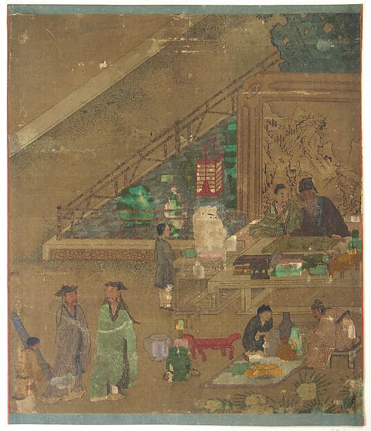 Examining Antiques at Literati Gathering, by Wang Li Mu