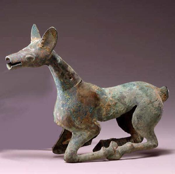 Yoke Ornament Shaped as Recumbent Deer