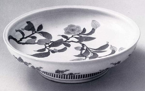 Plate with Decoration of Camellia Branch