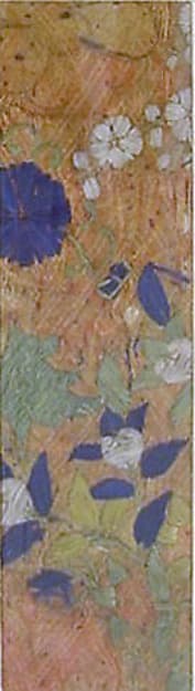 Pieces from a Kosode with Plum Blossoms and Other Flowers