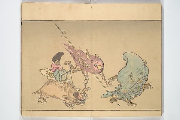 Kyōsai’s Pictures of One Hundred Demons (Kyōsai hyakki gadan) 暁斎百鬼画談, by Kawanabe Kyōsai 河鍋暁斎