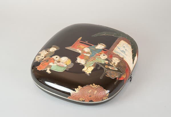 Document Box with Design of Chinese Children at Play, by Ogawa Haritsu (Ritsuō)