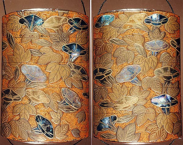 Case (Inrō) with Design of Flowering Morning Glory