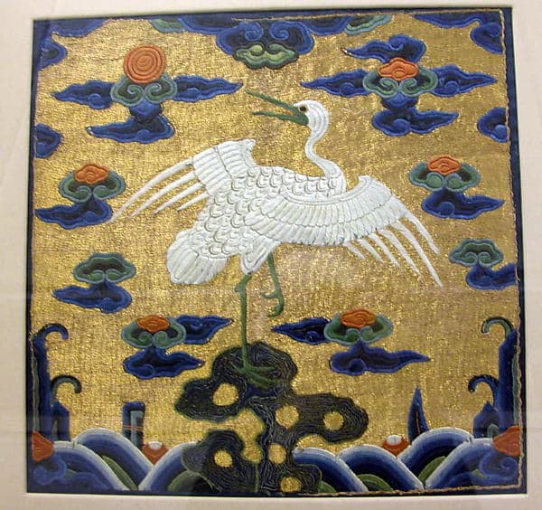 Rank Badge with Egret