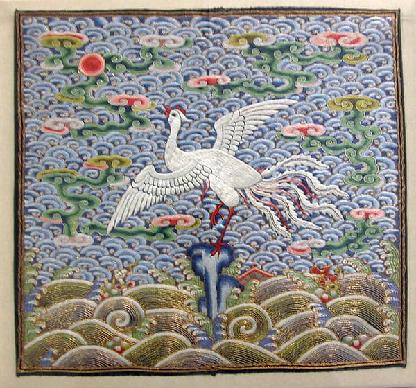 Rank Badge with Silver Pheasant