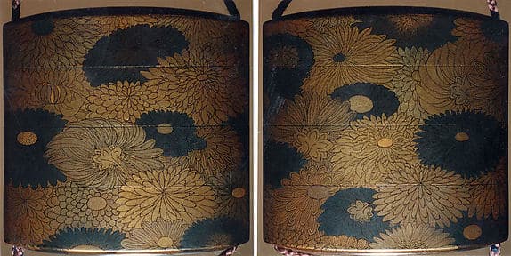 Inrō with Chrysanthemum Blossoms