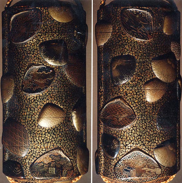 Case (Inrō) with Design of Shells, by Tōyō