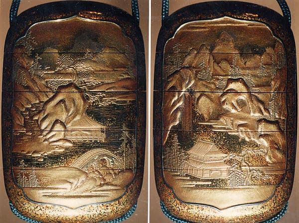 Case (Inrō) with Design of Chinese-Style Landscape