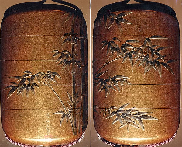 Inrō with Bamboo Grove, by Yūtokusai Gyokkei