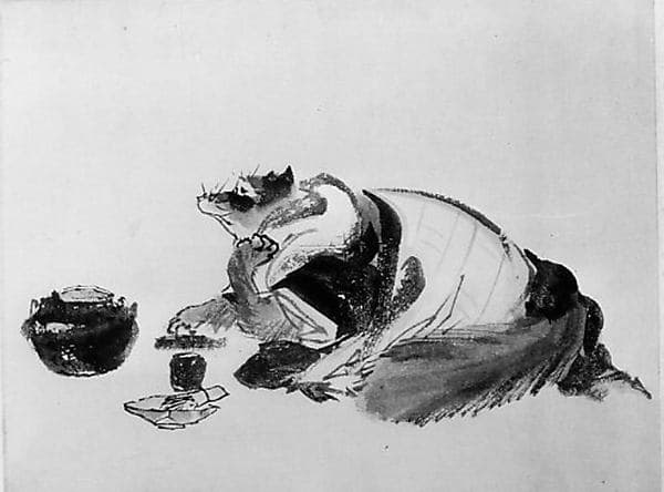 Badger, by Hokusai School