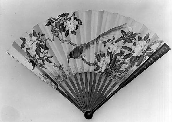 Fan, by Giuseppe Castiglione (Lang Shining 郎世寧)