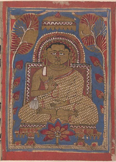 The Attainment of Perfect Knowledge (Siddha) by Mahavira's Disciple Indrabhuti Gautama: Folio from a Kalpasutra Manuscript