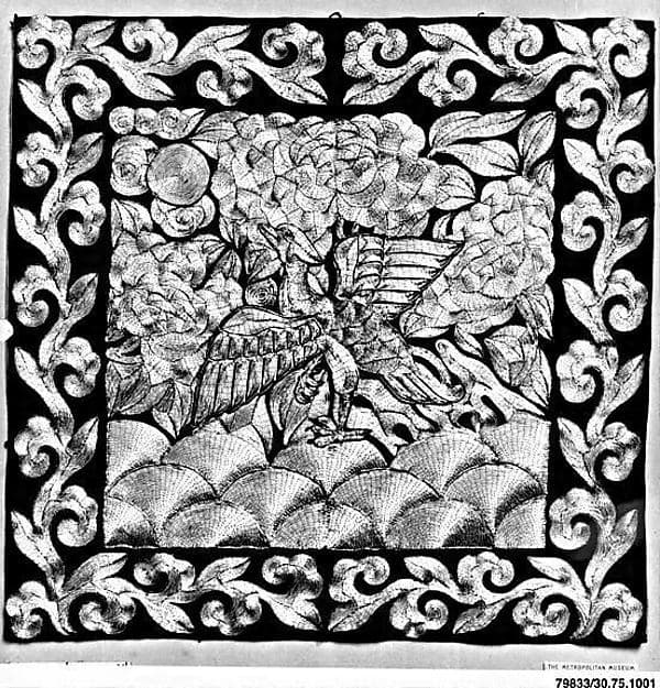 Rank Badge with Mandarin Duck