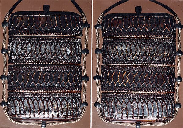 Tortoiseshell and Basketry Inrō
