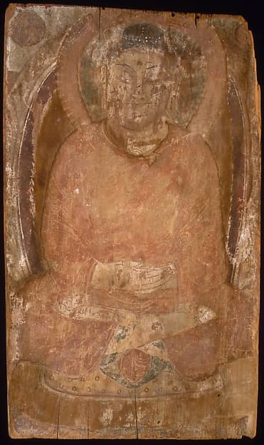 Buddha with a Halo and Flaming Body Mandorla