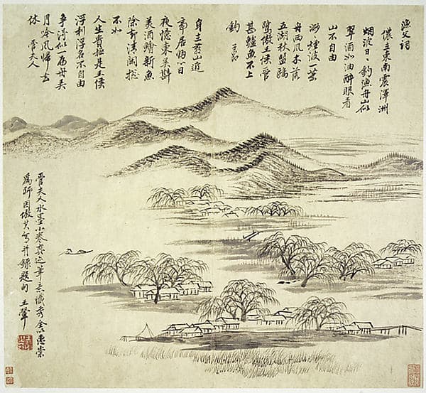 Landscapes after old masters, by Wang Hui