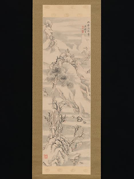 Wintry Landscape, in the Style of Guo Zhongshu, by Ike no Taiga