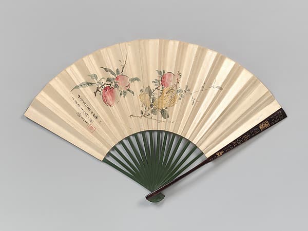 Peaches, Pomegranate, and Fingered Citron, by Yamamoto Baiitsu