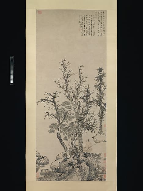 Silent fisherman in an autumn wood, by Shen Zhou