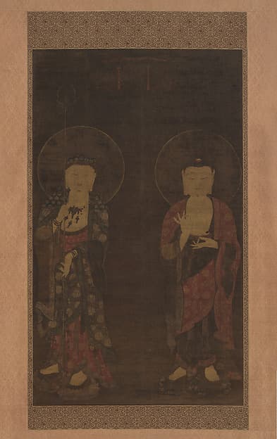 Amitabha and Kshitigarba, by Unidentified artist
