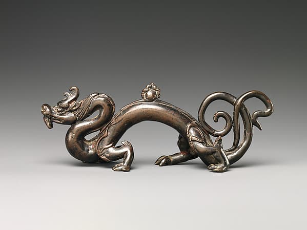 Brush rest in the shape of a dragon
