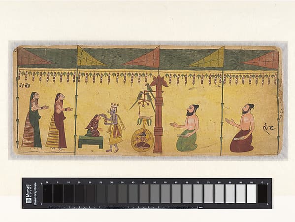 Double-sided folio from a Ramayana series