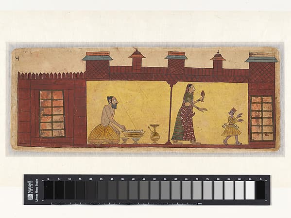 Double-sided folio from a Ramayana series