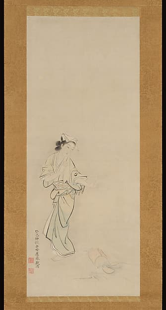 Lady Chiyono, by Maruyama Ōkyo 円山応挙