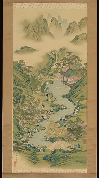 Orchid Pavilion by a Winding Stream, by Hara Zaichū