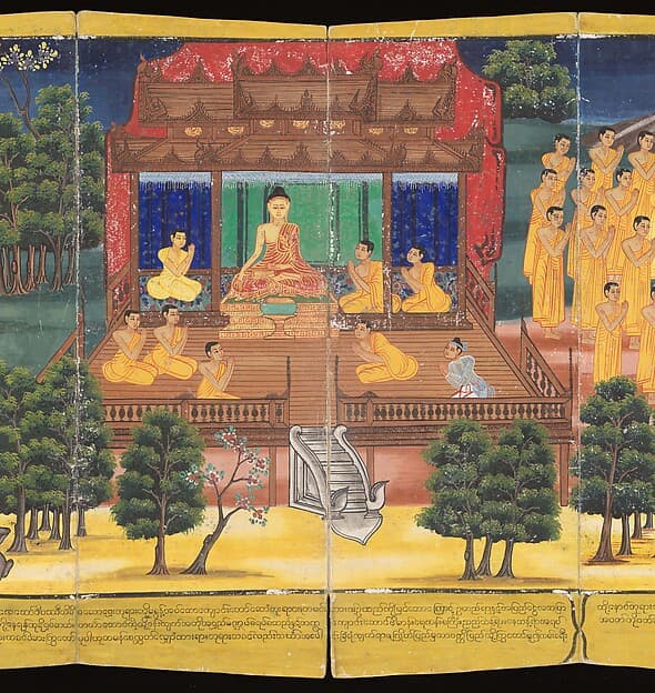 Scenes from Life of the Buddha, by King Mindon