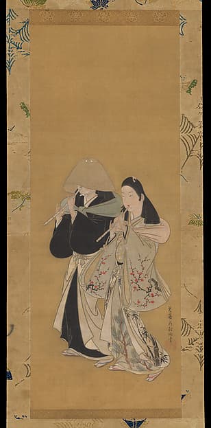 Nagoya Sanzaburō and Courtesan Katsuragi, by Hanabusa Itchō
