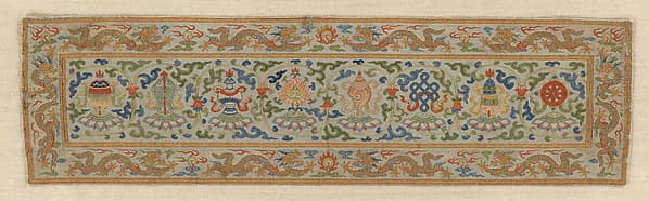 Sutra Cover with Eight Buddhist Treasures