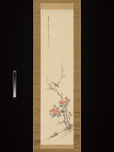 Sparrow, Camellia and Plum, by Takahashi Sōhei
