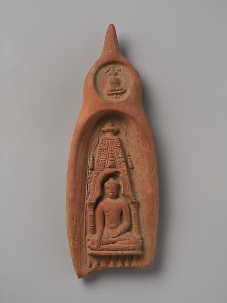 Sealing Depicting the Buddha at the Mahabodhi Temple, Bodhgaya