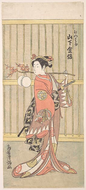 The Actor Yamashita Kinsaku in the Role of Mutsuhana, by Torii Kiyomitsu
