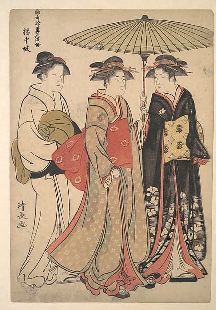 Geisha of the Tachibana Street, by Torii Kiyonaga