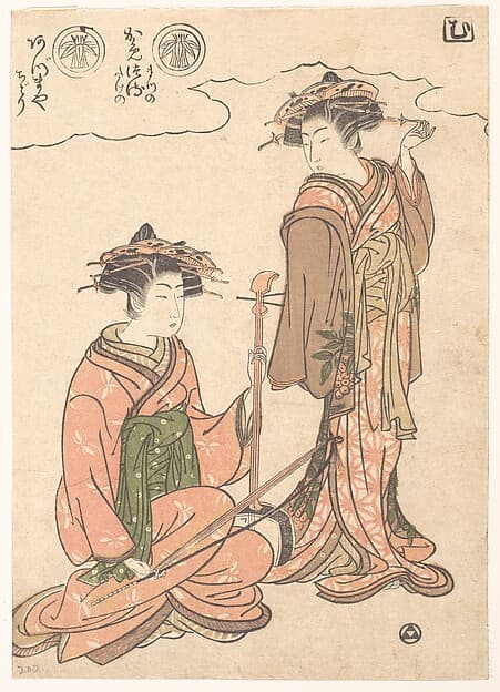 Two Geisha, by Isoda Koryūsai