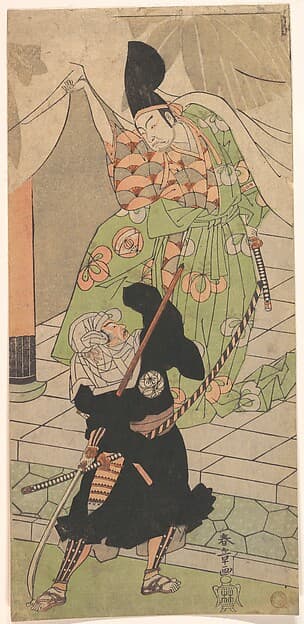 The Messenger in Black, by Katsukawa Shunshō 勝川春章