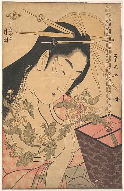 The Courtesan Tsukioka of Hyōgoya, by Ichirakutei Eisui