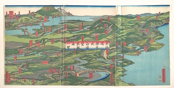 Panoramic Landscape, by Utagawa (Gountei) Sadahide