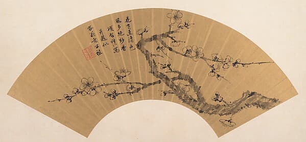 Branch of blossoming plum, by Xiang Shengmo